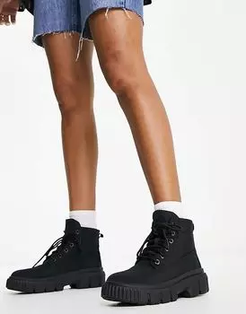 Черные парусиновые сапоги greyfield Timberland
