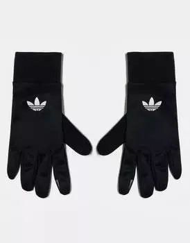 Черные перчатки adidas Originals со светоотражающими деталями