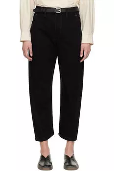 Черные перекрученные джинсы LEMAIRE