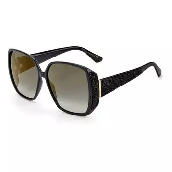 Черные пластиковые солнцезащитные очки Jimmy Choo Eyewear