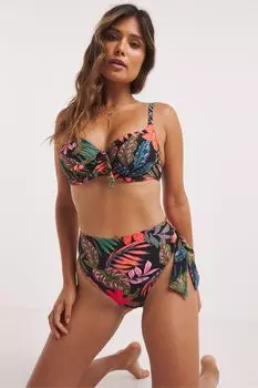 Черные плавки бикини Hawaii с декоративными рюшами JD Williams, черный