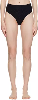 Черные плавки бикини из флока Versace Underwear