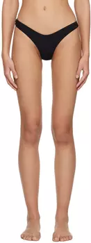 Черные плавки бикини с эффектом волны GANNI