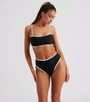 Черные плавки бикини с контрастной отделкой Urban Bliss Urban Bliss, черный