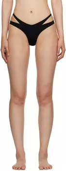 Черные плавки бикини с вырезами Mugler