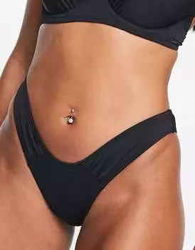 Черные плавки бикини с высокой талией We Are We Wear