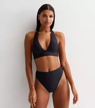 Черные плавки бикини-стринги New Look, черный