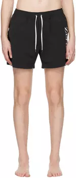 Черные плавки с принтом ZEGNA