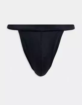 Черные плавки-стринги ASOS DESIGN