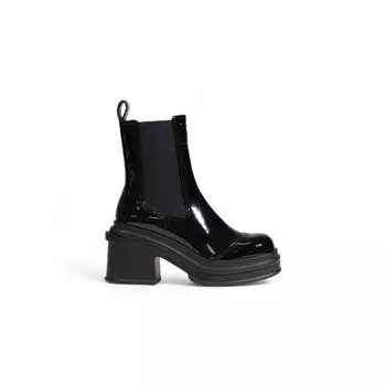 Черные полиэстеровые ботинки Armani Exchange