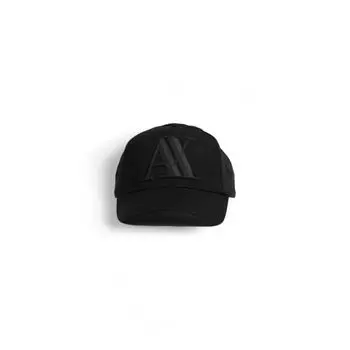 Черные полиэстеровые шапка и кепка Armani Exchange