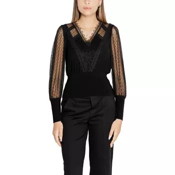 Черные полиэстеровые топ и футболка Morgan Lane