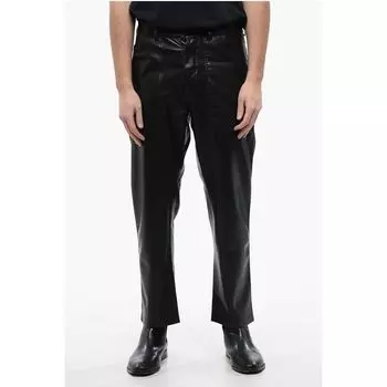Черные полиэтиленовые брюки Nanushka, Black