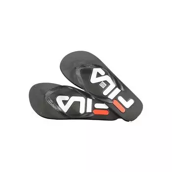 Черные полиэтиленовые сандалии Fila