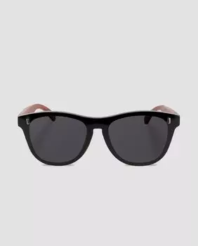 Черные поляризационные солнцезащитные очки унисекс с бежевыми дужками Blogger, черный