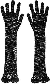 Черные постоянные перчатки The Row