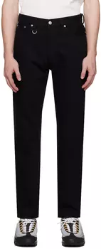 Черные потертые стандартные джинсы SOPHNET.