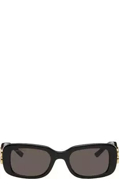 Черные повседневные солнцезащитные очки None прямоугольной формы Balenciaga