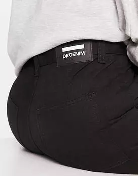 Черные практичные широкие брюки Dr Denim Echo