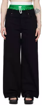 Черные предварительно стилизованные джинсы Alexander Wang