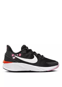 Черные прогулочные кроссовки для девочек FJ8077-001-NIKE STAR RUNNER 4 NN GS Nike, черный