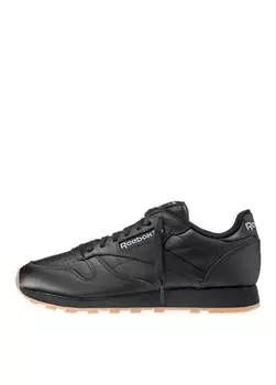 Черные прогулочные кроссовки для мальчиков GZ6093 CL LTHR Reebok, черный