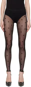 Черные прозрачные леггинсы Givenchy