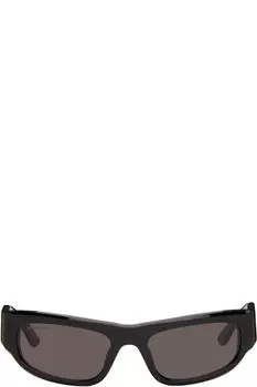 Черные прямоугольные солнцезащитные очки Balenciaga