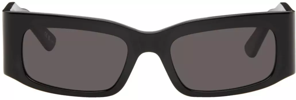 Черные прямоугольные солнцезащитные очки Balenciaga, цвет Black