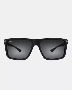 Черные прямоугольные солнцезащитные очки с поляризационными линзами Polar, черный