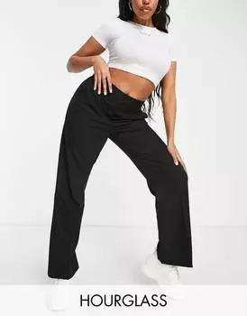 Черные прямые брюки ASOS DESIGN Hourglass Ultimate