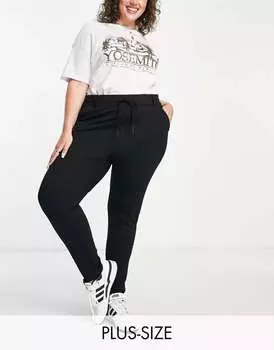 Черные прямые брюки Only Curve