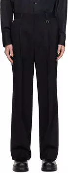 Черные прямые брюки Wooyoungmi