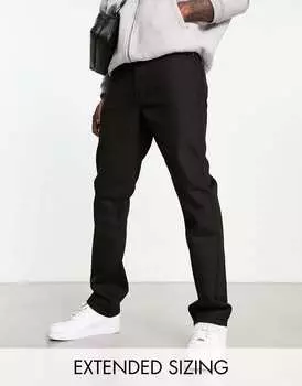Черные прямые джинсы ASOS DESIGN
