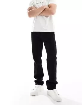 Черные прямые джинсы ASOS DESIGN