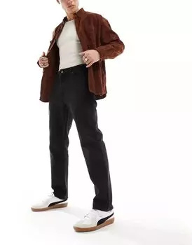 Черные прямые джинсы Bershka