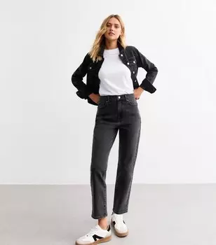 Черные прямые джинсы Hannah New Look, черный