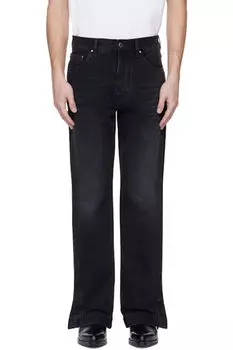 Черные прямые джинсы клеш AMIRI
