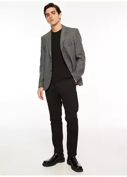 Черные прямые мужские брюки чинос Skinny Fabrika