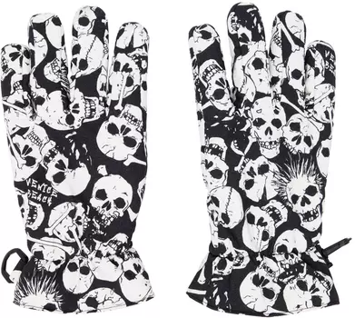 Черные пуховые перчатки ERL