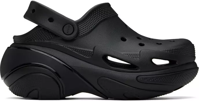 Черные пузырчатые сабо Crocs, Triple black