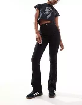 Черные расклешенные джинсы COLLUSION x007