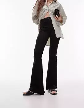 Черные расклешенные джинсы Topshop Jamie