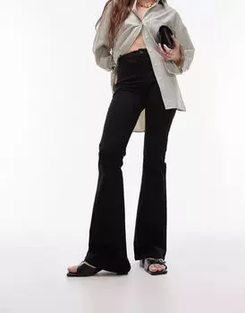 Черные расклешенные джинсы Topshop Jamie