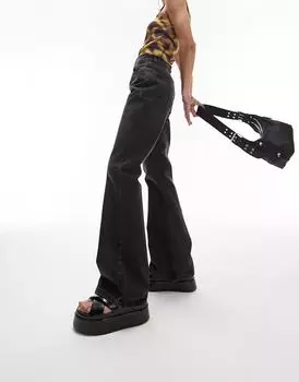 Черные расклешенные джинсы Topshop в стиле 90-х годов