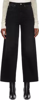 Черные расклешенные джинсы TOTEME