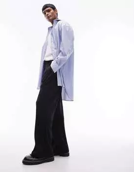 Черные расклешенные джоггеры Topman