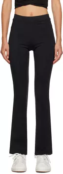 Черные расклешенные леггинсы Alo