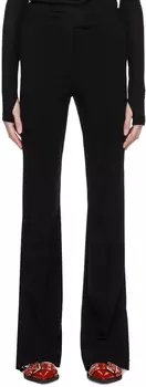 Черные расклешенные леггинсы Helmut Lang