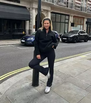 Черные расклешенные леггинсы с высокой талией South Beach South Beach, черный